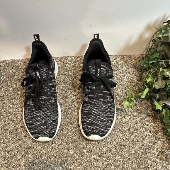 Adidas Womens Cloudfoam Pure DB0694 Black Running Shoes Sneakers Size US 8 - Picture 3 of 7